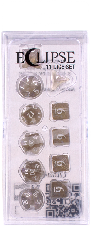 Ultra PRO: 11-Dice Set - Eclipse (Smoke Grey)