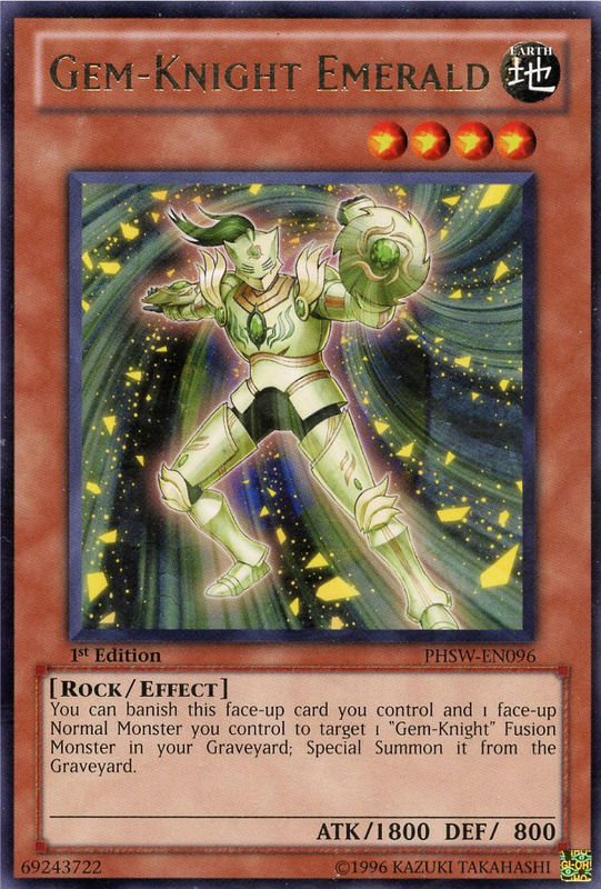 Gem-Knight Emerald [PHSW-EN096] Rare - PCA Designer Toys