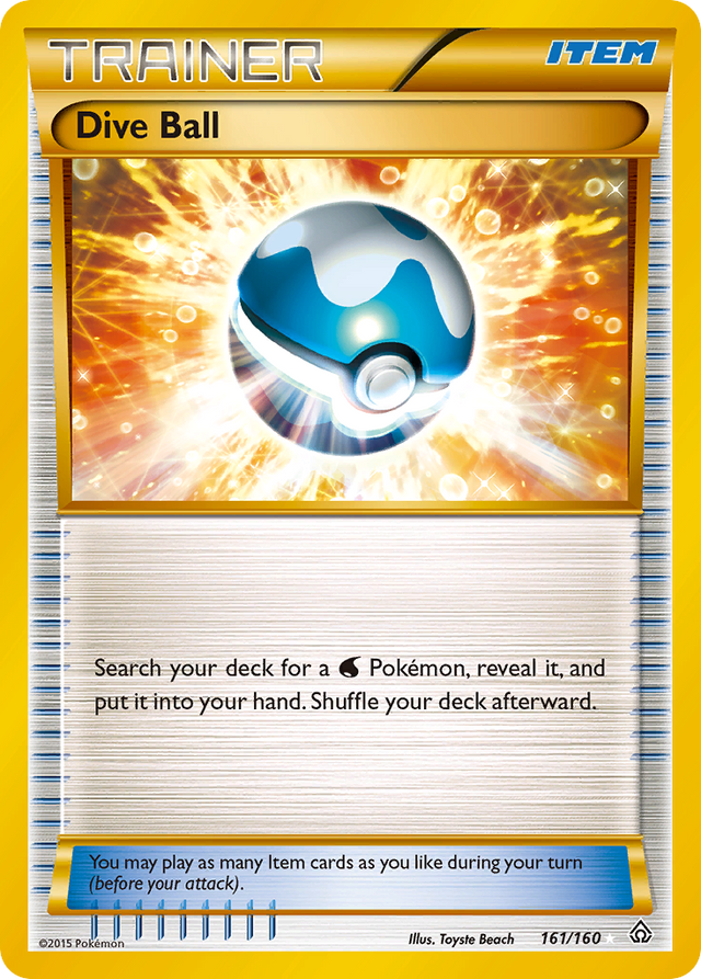 Dive Ball (161/160) [XY: Primal Clash] - PCA Designer Toys