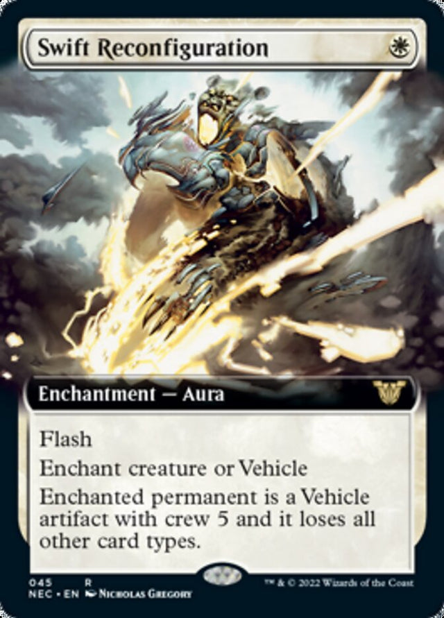 Swift Reconfiguration (Extended Art) [Kamigawa: Neon Dynasty Commander] - PCA Designer Toys