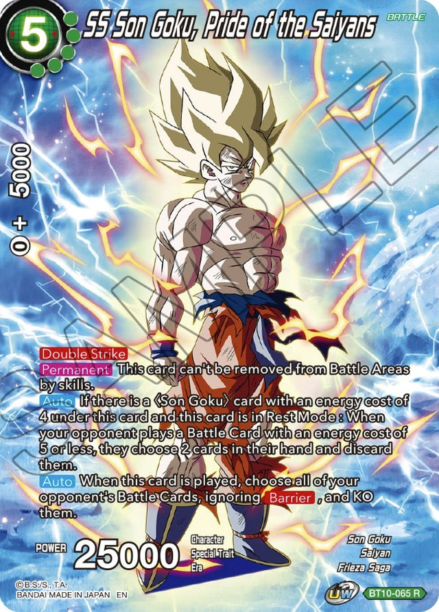 SS Son Goku, Pride of the Saiyans (BT10-065) [Theme Selection: History of Son Goku] - PCA Designer Toys