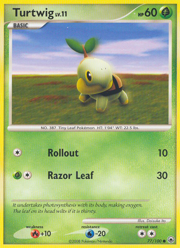 Turtwig (77/100) [Diamond & Pearl: Majestic Dawn] - PCA Designer Toys