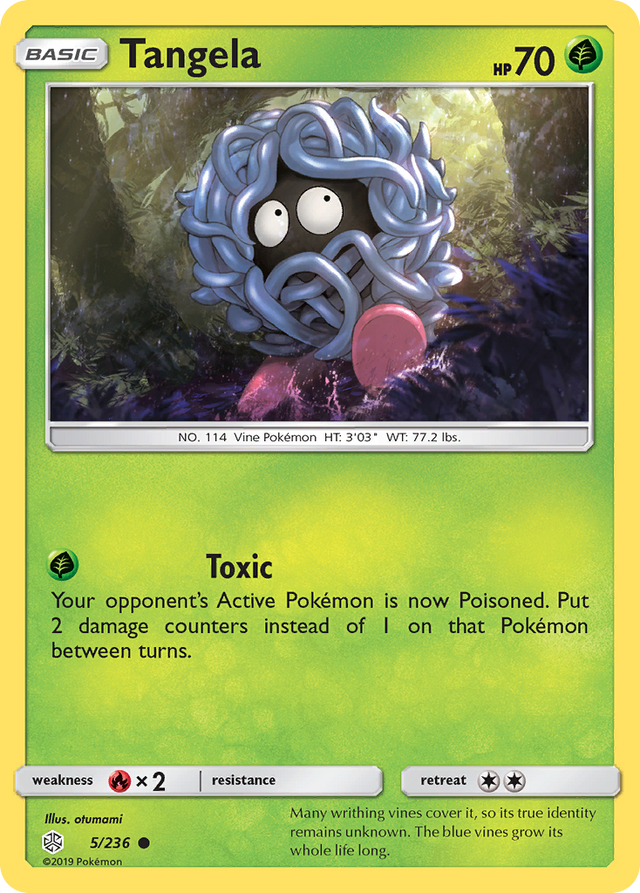 Tangela (5/236) [Sun & Moon: Cosmic Eclipse] - PCA Designer Toys