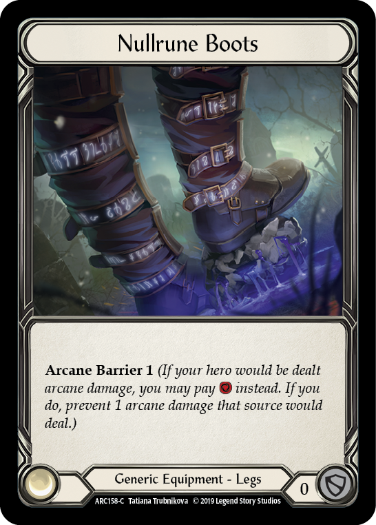 Nullrune Boots [ARC158-C] (Arcane Rising)  1st Edition Normal - PCA Designer Toys