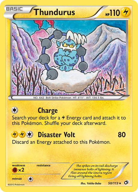 Thundurus (50/113) [Black & White: Legendary Treasures] - PCA Designer Toys
