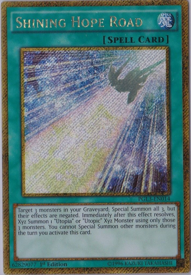 Shining Hope Road [PGL3-EN014] Gold Secret Rare - PCA Designer Toys