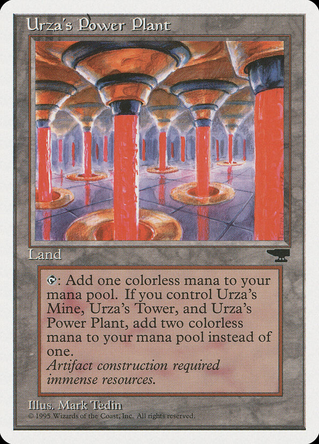 Urza's Power Plant (Red Columns) [Chronicles] - PCA Designer Toys