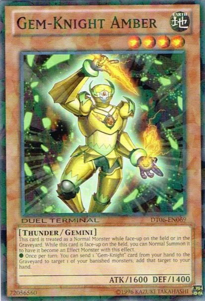 Gem-Knight Amber [DT06-EN069] Common - PCA Designer Toys