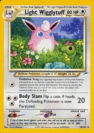 Light Wigglytuff (54/105) [Neo Destiny Unlimited] - PCA Designer Toys