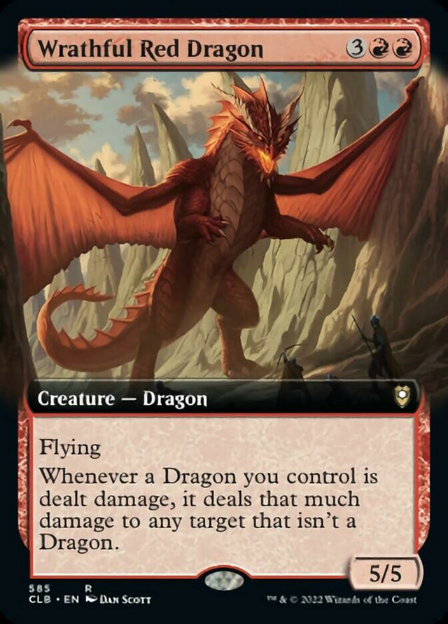 Wrathful Red Dragon (Extended Art) [Commander Legends: Battle for Baldur's Gate] - PCA Designer Toys
