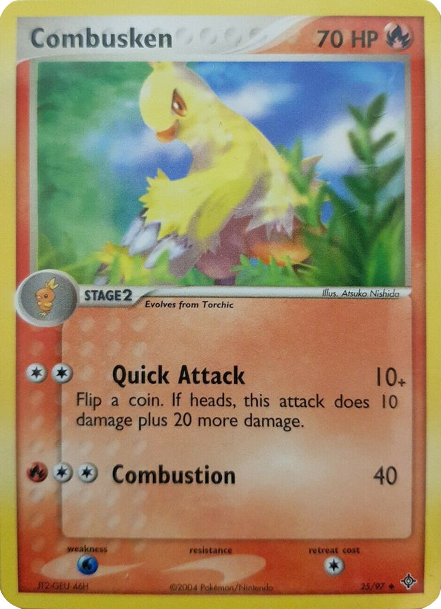 Combusken (25/97) [EX: Battle Stadium] - PCA Designer Toys