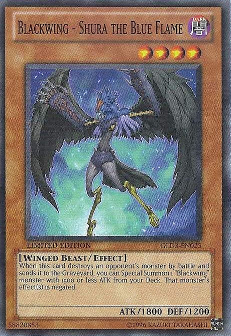 Blackwing - Shura the Blue Flame [GLD3-EN025] Common - PCA Designer Toys