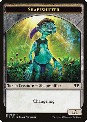 Shapeshifter // Shapeshifter Double-Sided Token [Commander 2015 Tokens] - PCA Designer Toys