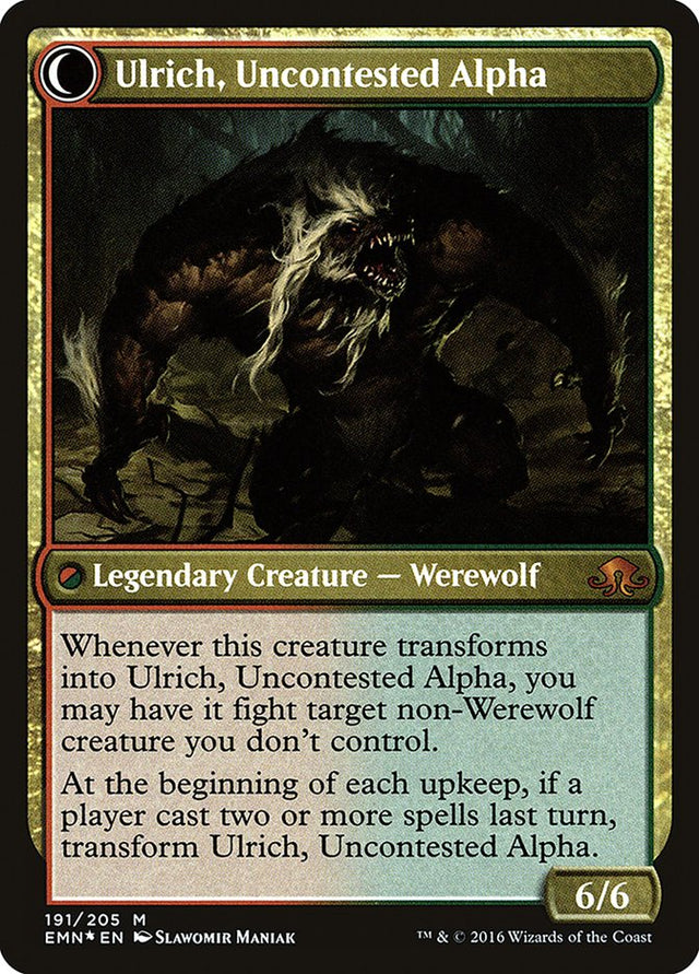 Ulrich of the Krallenhorde // Ulrich, Uncontested Alpha [Eldritch Moon Prerelease Promos] - PCA Designer Toys