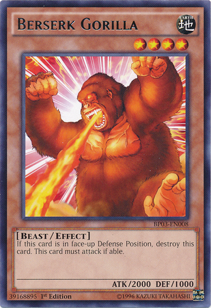 Berserk Gorilla [BP03-EN008] Rare - PCA Designer Toys