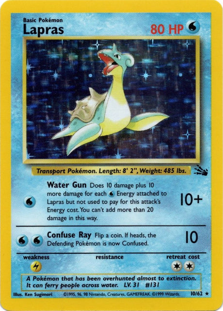 Lapras (10/62) [Fossil Unlimited] - PCA Designer Toys