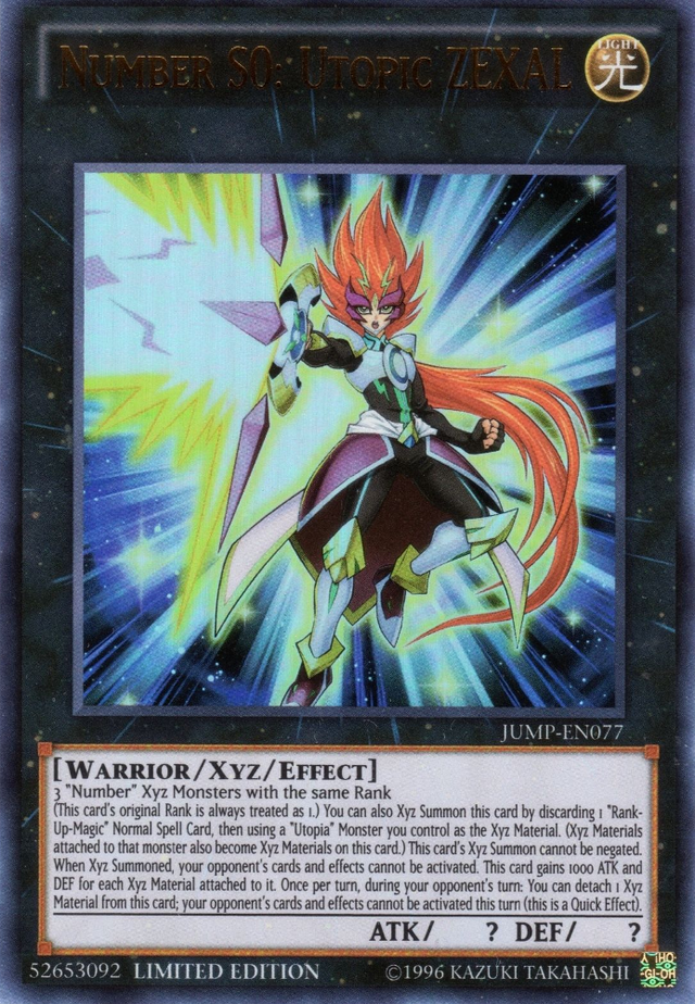 Number S0: Utopic ZEXAL [JUMP-EN077] Ultra Rare - PCA Designer Toys