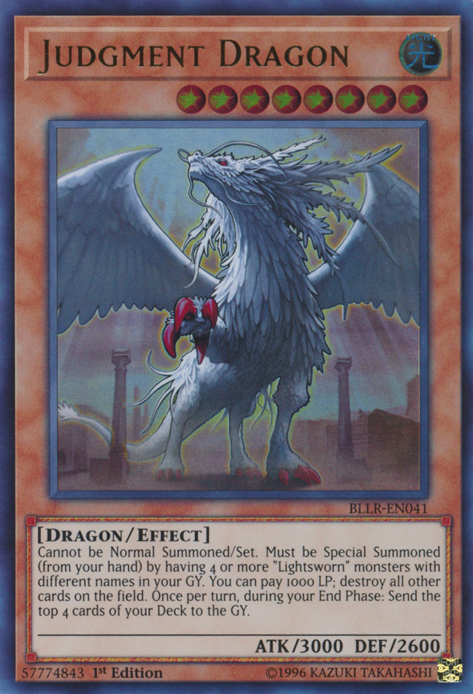 Judgment Dragon [BLLR-EN041] Ultra Rare - PCA Designer Toys