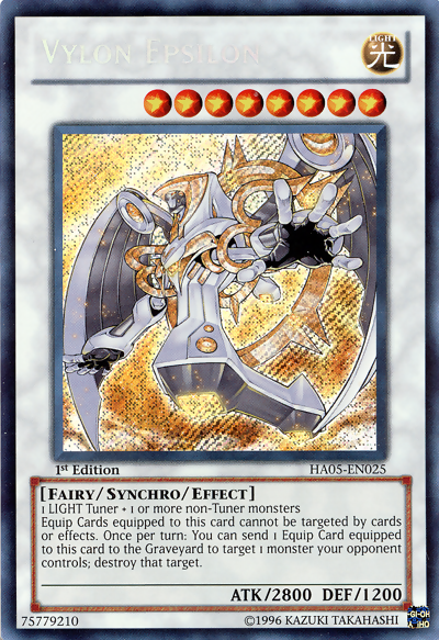 Vylon Epsilon [HA05-EN025] Secret Rare - PCA Designer Toys