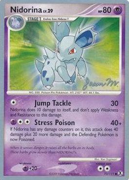 Nidorina LV.29 (73/111) (Queengar - Jason Martinez) [World Championships 2009] - PCA Designer Toys