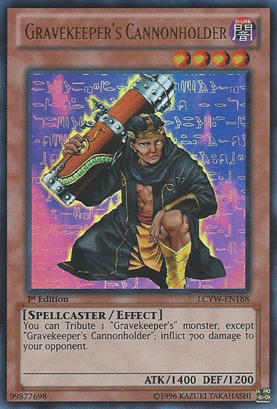 Gravekeeper's Cannonholder [LCYW-EN188] Ultra Rare - PCA Designer Toys