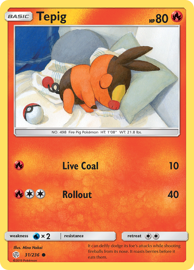 Tepig (31/236) [Sun & Moon: Cosmic Eclipse] - PCA Designer Toys