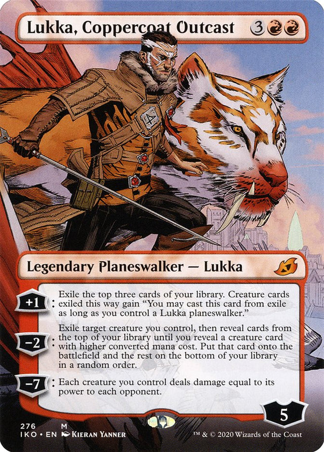 Lukka, Coppercoat Outcast (Borderless) [Ikoria: Lair of Behemoths] - PCA Designer Toys
