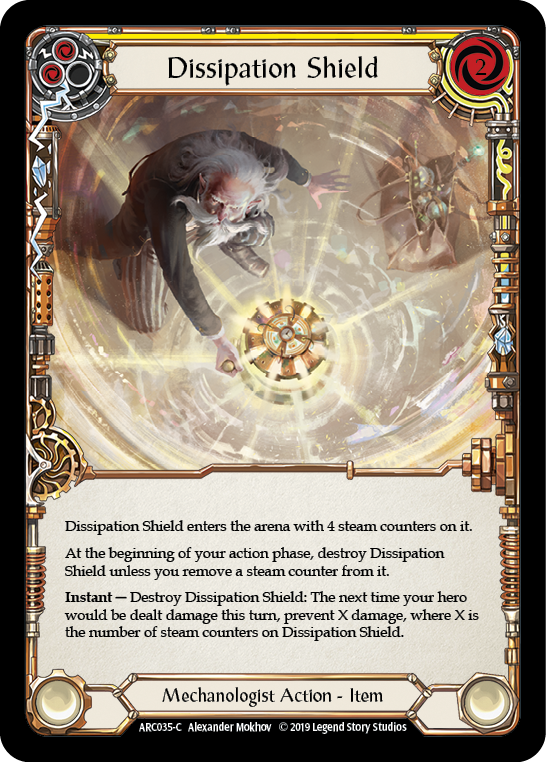 Dissipation Shield [ARC035-C] (Arcane Rising)  1st Edition Rainbow Foil - PCA Designer Toys