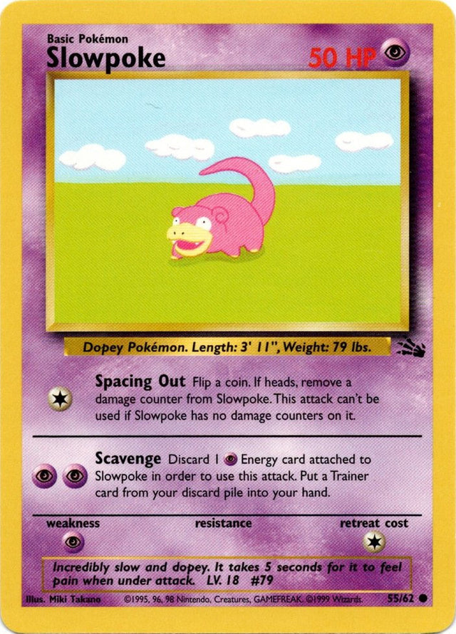Slowpoke (55/62) [Fossil Unlimited] - PCA Designer Toys
