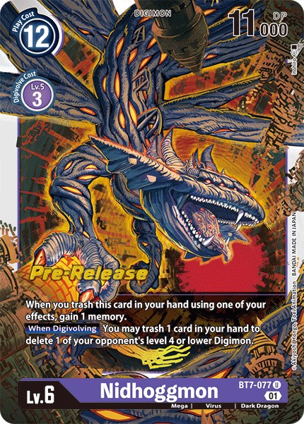 Nidhoggmon [BT7-077] [Next Adventure Pre-Release Cards] - PCA Designer Toys