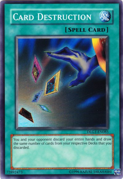 Card Destruction [DLG1-EN085] Super Rare - PCA Designer Toys