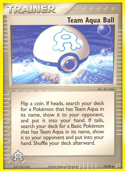 Team Aqua Ball (75/95) [EX: Team Magma vs Team Aqua] - PCA Designer Toys