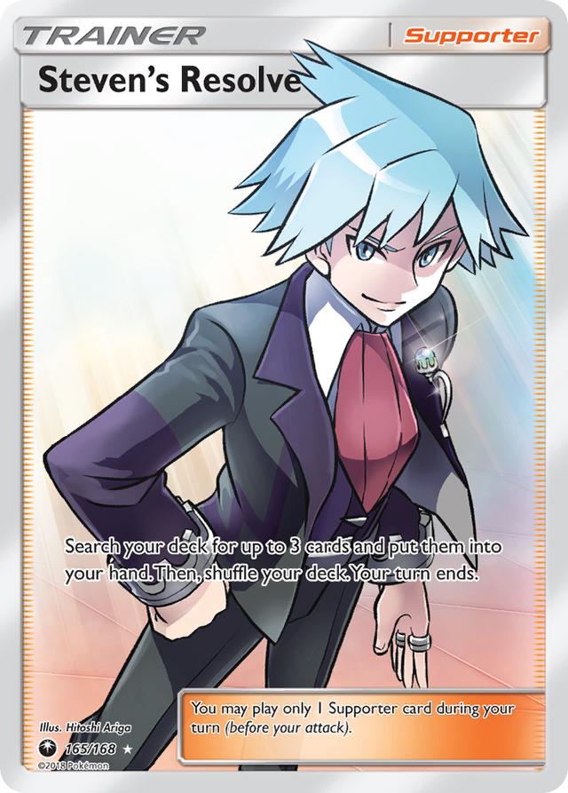 Steven's Resolve (165/168) [Sun & Moon: Celestial Storm] - PCA Designer Toys