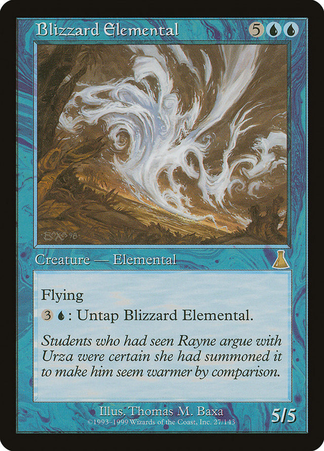 Blizzard Elemental [Urza's Destiny] - PCA Designer Toys