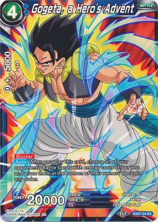 Gogeta, a Hero's Advent (EX07-04) [Magnificent Collection Fusion Hero] - PCA Designer Toys
