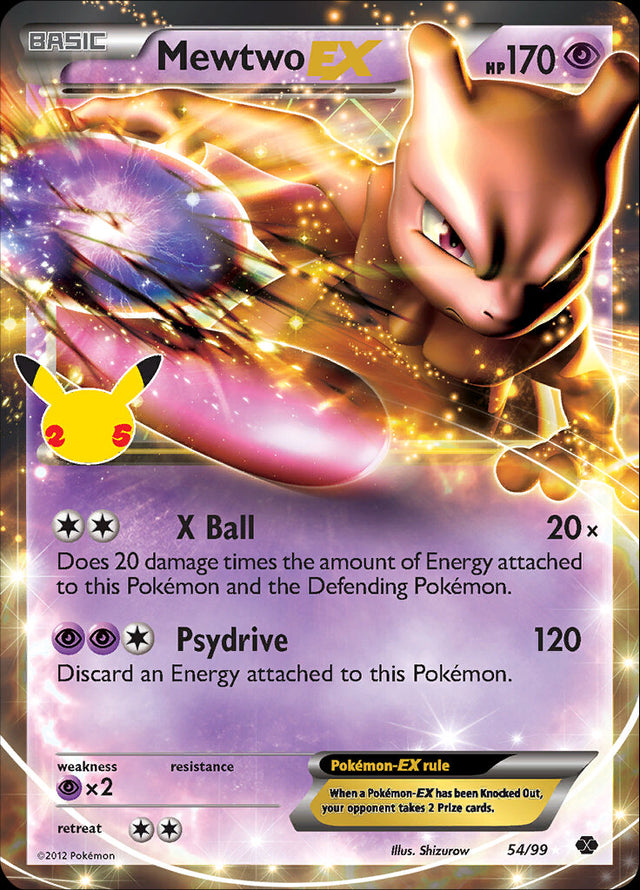 Mewtwo EX (54/99) [Celebrations: 25th Anniversary - Classic Collection] - PCA Designer Toys
