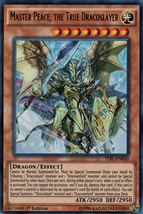 Master Peace, the True Dracoslayer [TDIL-EN020] Ultra Rare - PCA Designer Toys