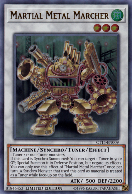 Martial Metal Marcher [CT15-EN009] Ultra Rare - PCA Designer Toys