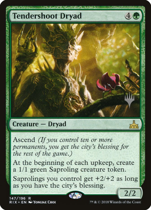 Tendershoot Dryad (Promo Pack) [Rivals of Ixalan Promos] - PCA Designer Toys