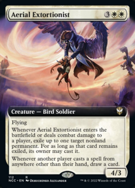 Aerial Extortionist (Extended Art) [Streets of New Capenna Commander] - PCA Designer Toys