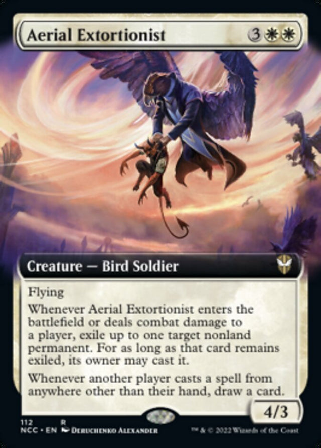 Aerial Extortionist (Extended Art) [Streets of New Capenna Commander] - PCA Designer Toys