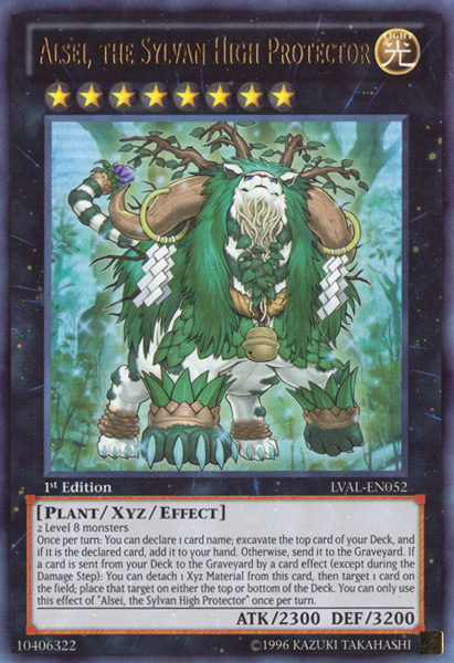 Alsei, the Sylvan High Protector [LVAL-EN052] Ultra Rare - PCA Designer Toys