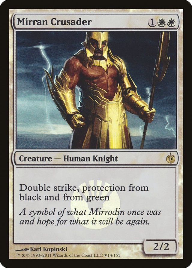 Mirran Crusader (Buy-A-Box) [Mirrodin Besieged Promos] - PCA Designer Toys