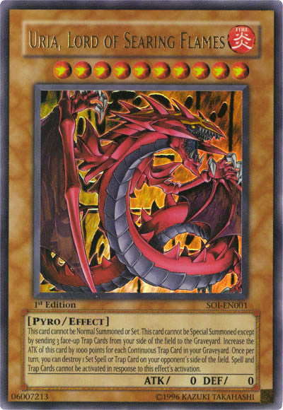 Uria, Lord of Searing Flames [SOI-EN001] Ultra Rare - PCA Designer Toys