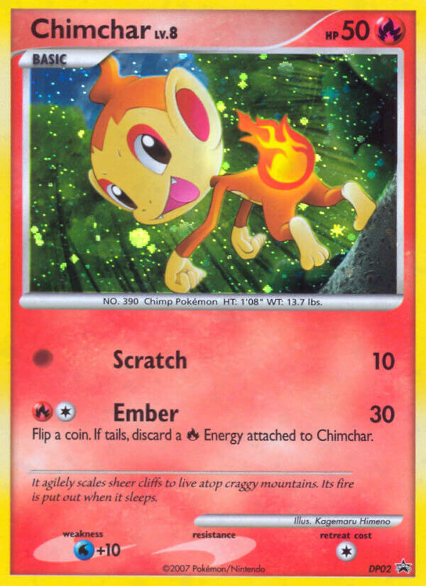 Chimchar (DP02) [Diamond & Pearl: Black Star Promos] - PCA Designer Toys