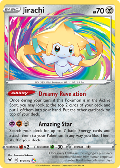 Jirachi (119/185) [Sword & Shield: Vivid Voltage] - PCA Designer Toys