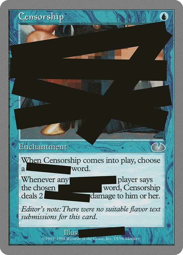 Censorship [Unglued] - PCA Designer Toys