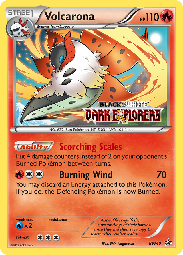 Volcarona (BW40) [Black & White: Black Star Promos] - PCA Designer Toys