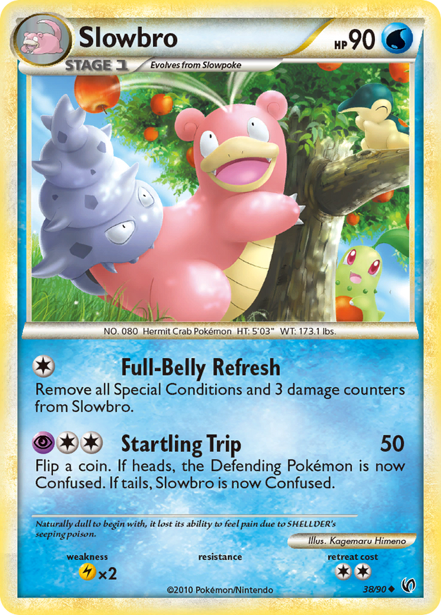 Slowbro (38/90) [HeartGold & SoulSilver: Undaunted] - PCA Designer Toys