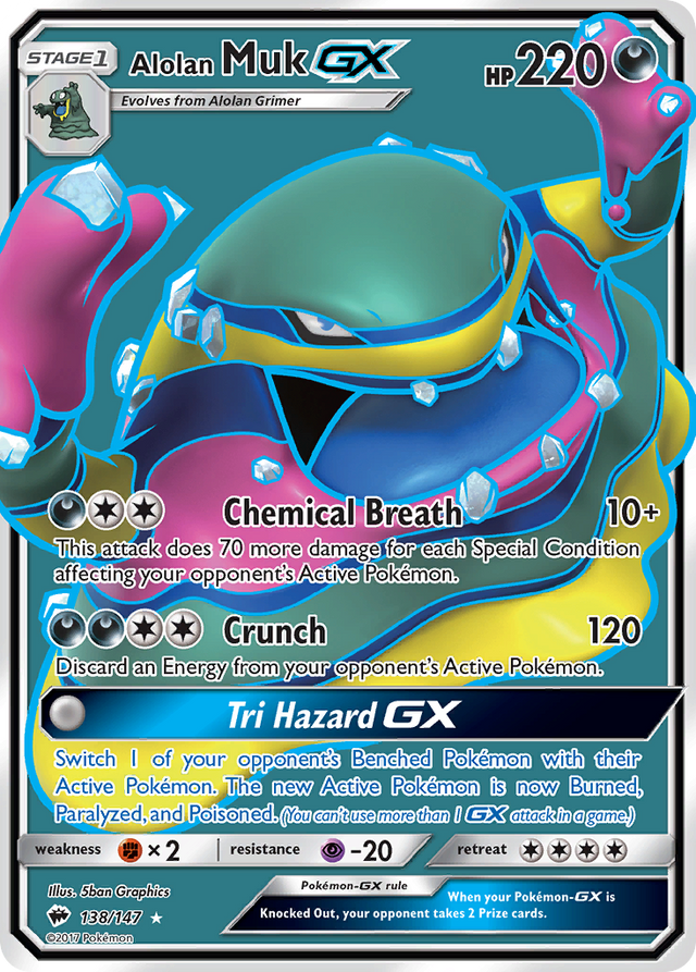 Alolan Muk GX (138/147) [Sun & Moon: Burning Shadows] - PCA Designer Toys